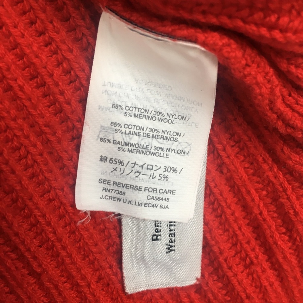J. CREW Red Sleeveless Sweater Tunic Sz S - Picture 8 of 8